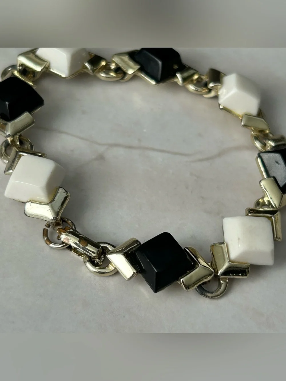 Black & White Geometric Bracelet